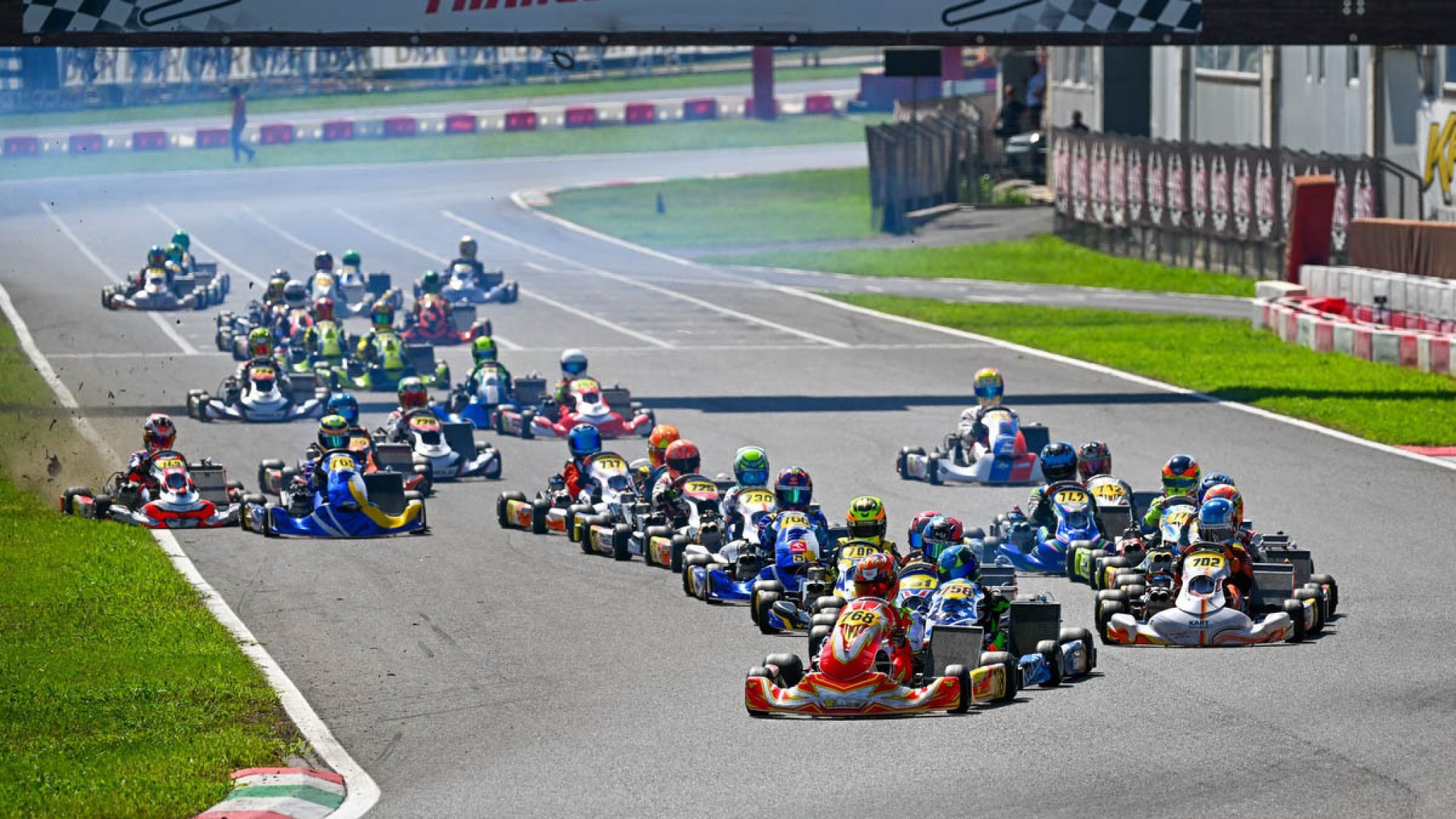 1834 WSK Final Cup Rd1 Franciacorta OKNJ start Ph Sporttinphoto 1527